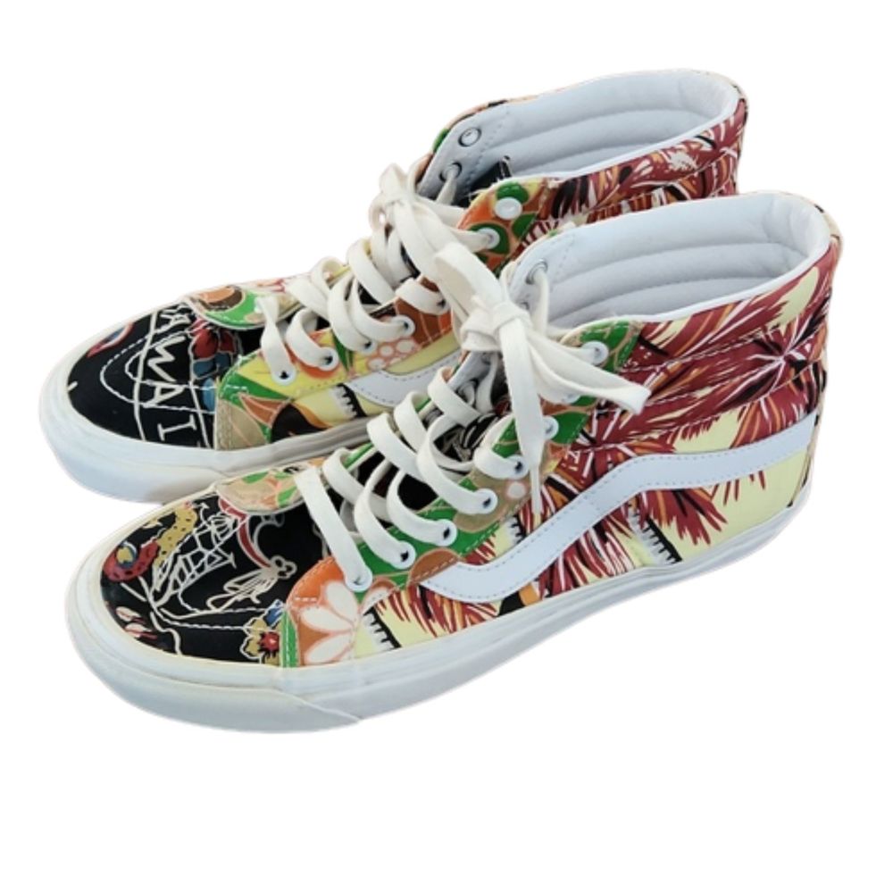 Vans Anaheim Factory Hoffman Fabrics Sk8-Hi Sneakers, Multicolor, 9.5 (M), 11(W)